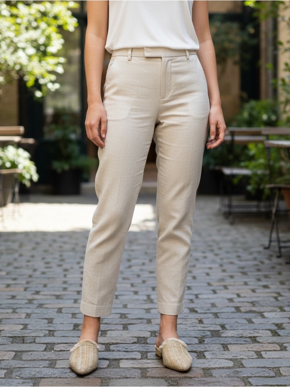 MATT BERNSON Tan Raffia Studio Mules!